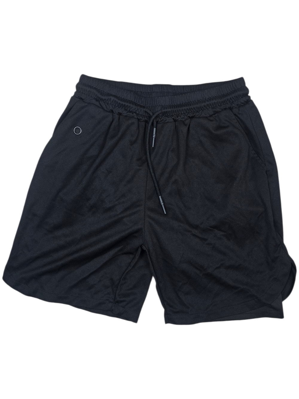 Men's Black Athletic Drawstring Shorts